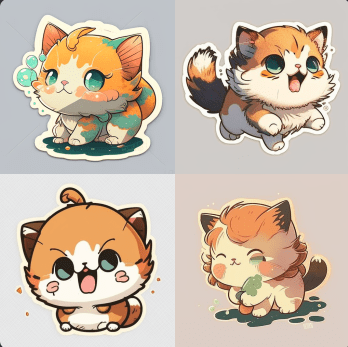 Best Midjourney AI Art with 4 images animal images