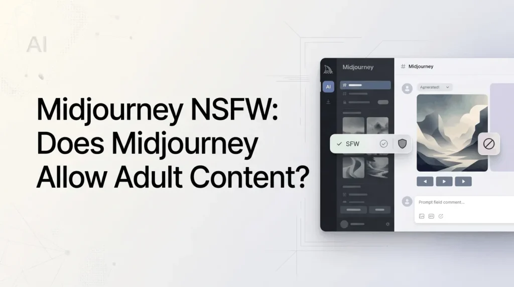 Midjourney NSFW content policy and SFW content moderation.