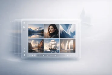 Midjourney V8 model interface showing faster AI image generation with improved prompt accuracy and 2K image rendering.